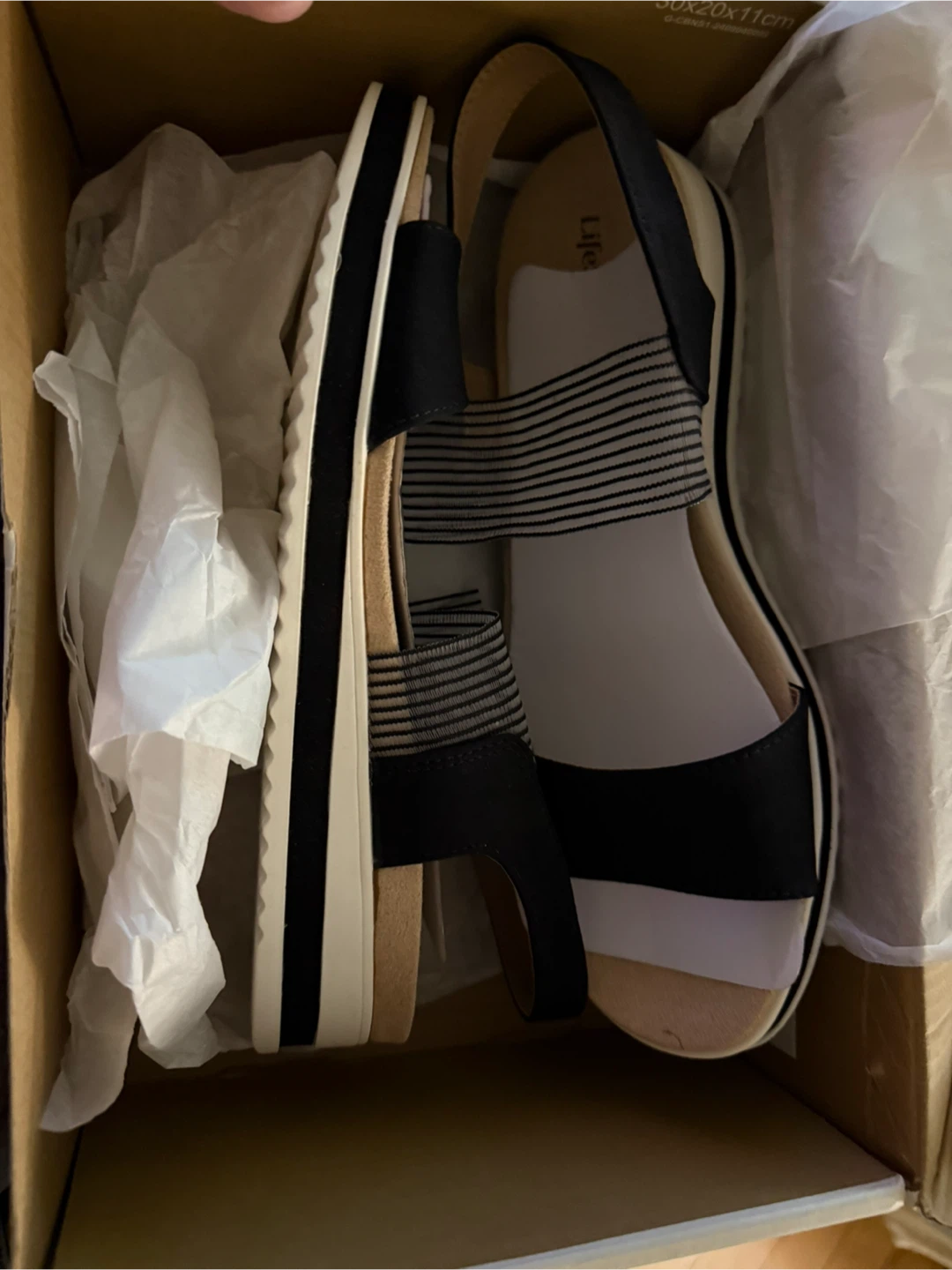 LifeStride Black Sandals - Size 9 Wide - photo 2
