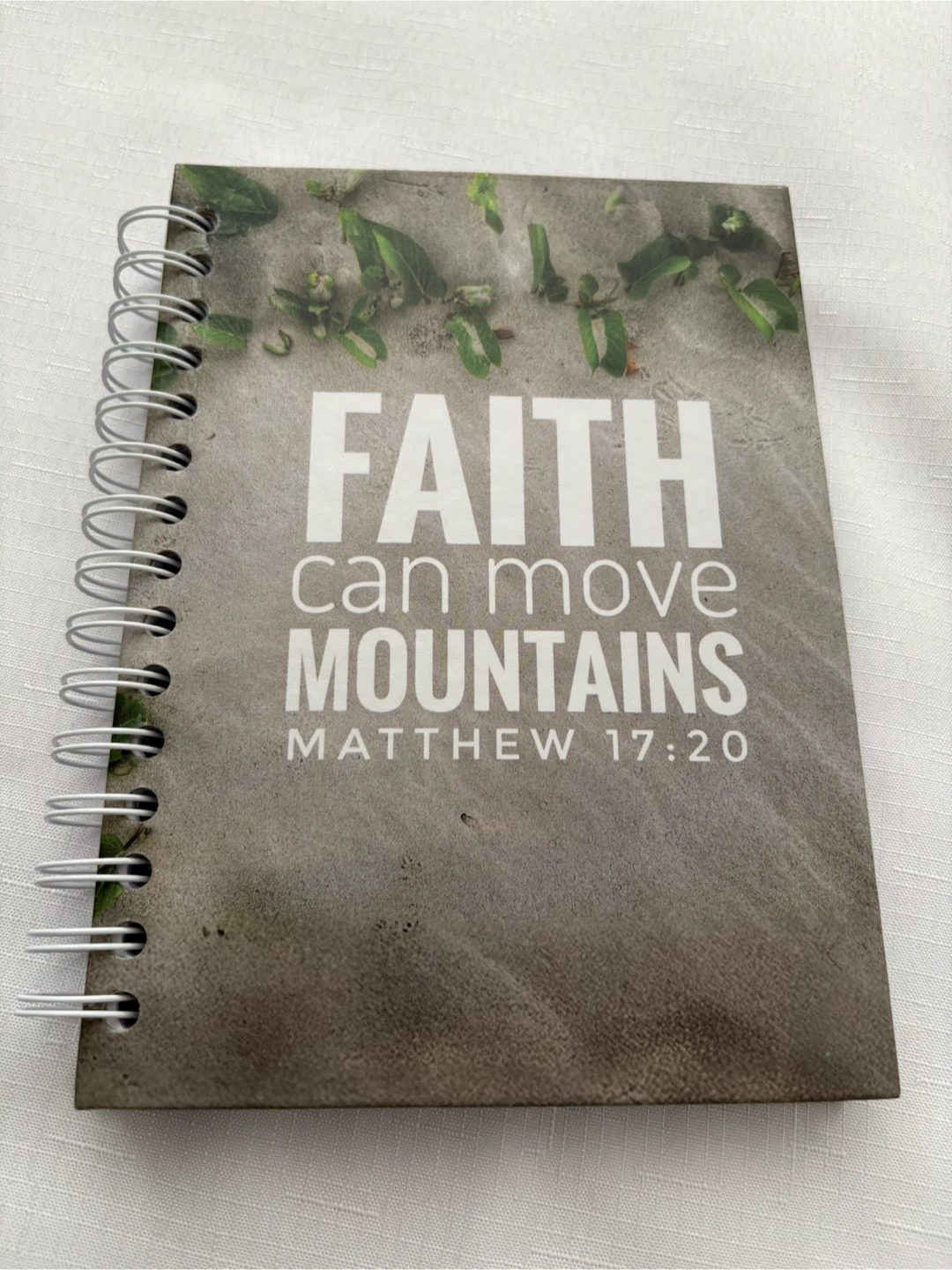 Faith Can Move Mountains Spiral Notebook