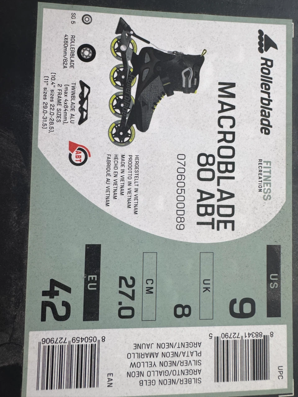 Rollerblade Macroblade 80 ABT Inline Skates