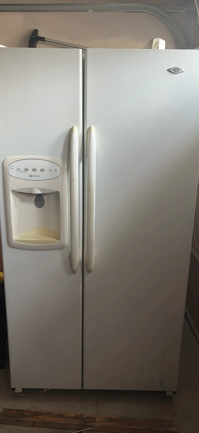 Maytag Side-by-Side Refrigerator with Water Dispenser
