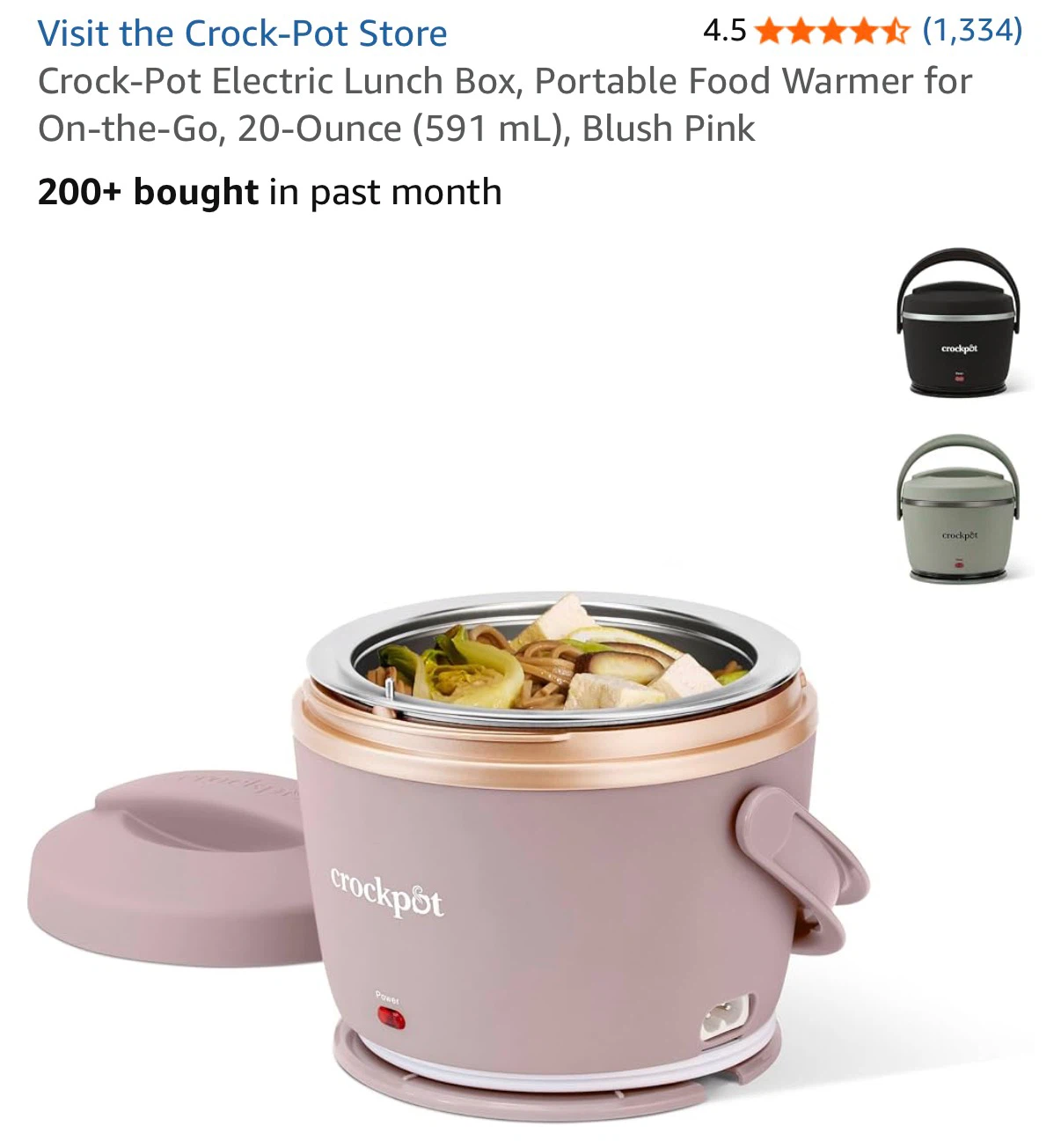 Crock-Pot Electric Lunch Box,Portable Food Warmer - photo 3