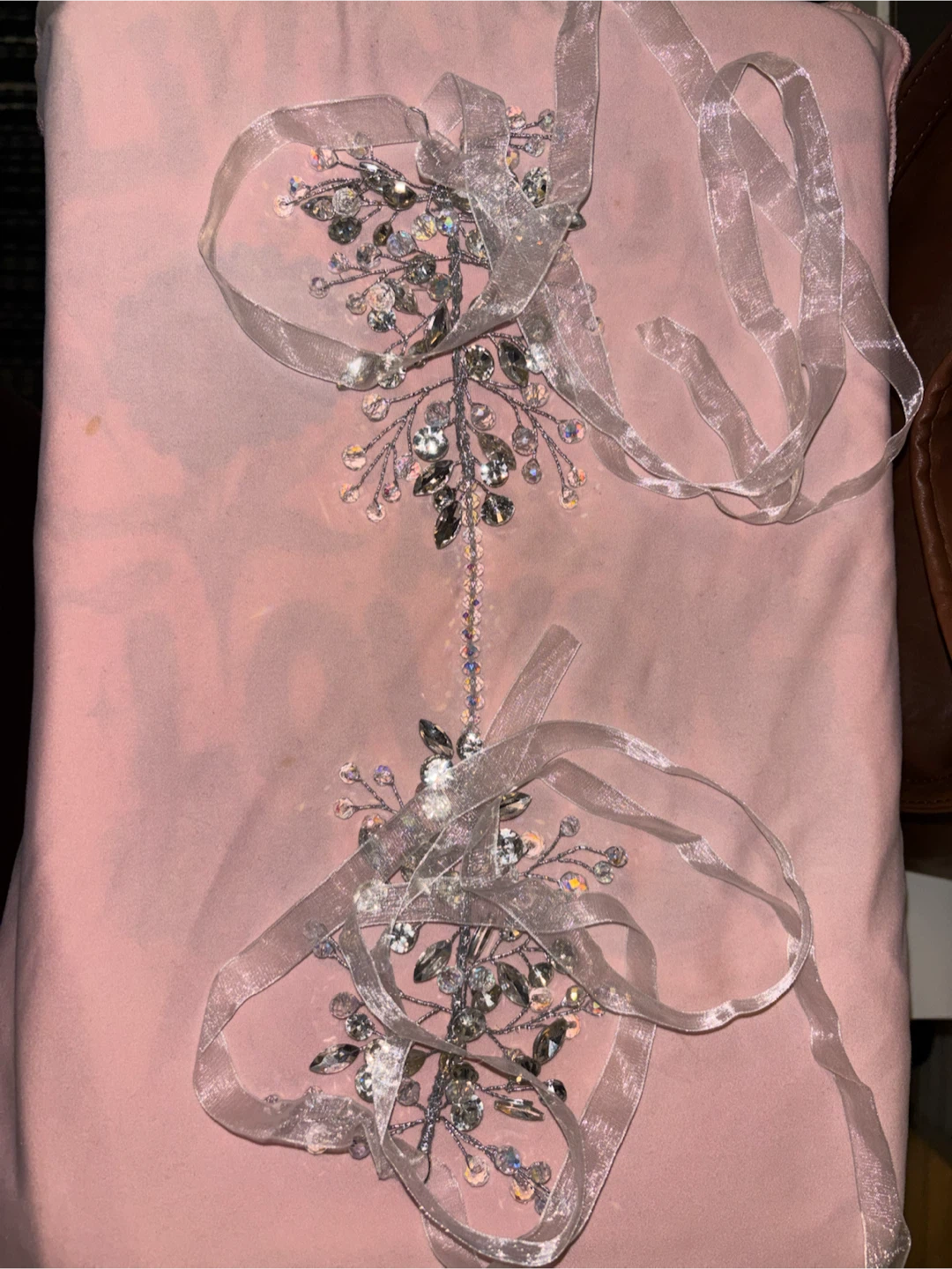 Beaded Hair Vine with Ribbons - photo 2