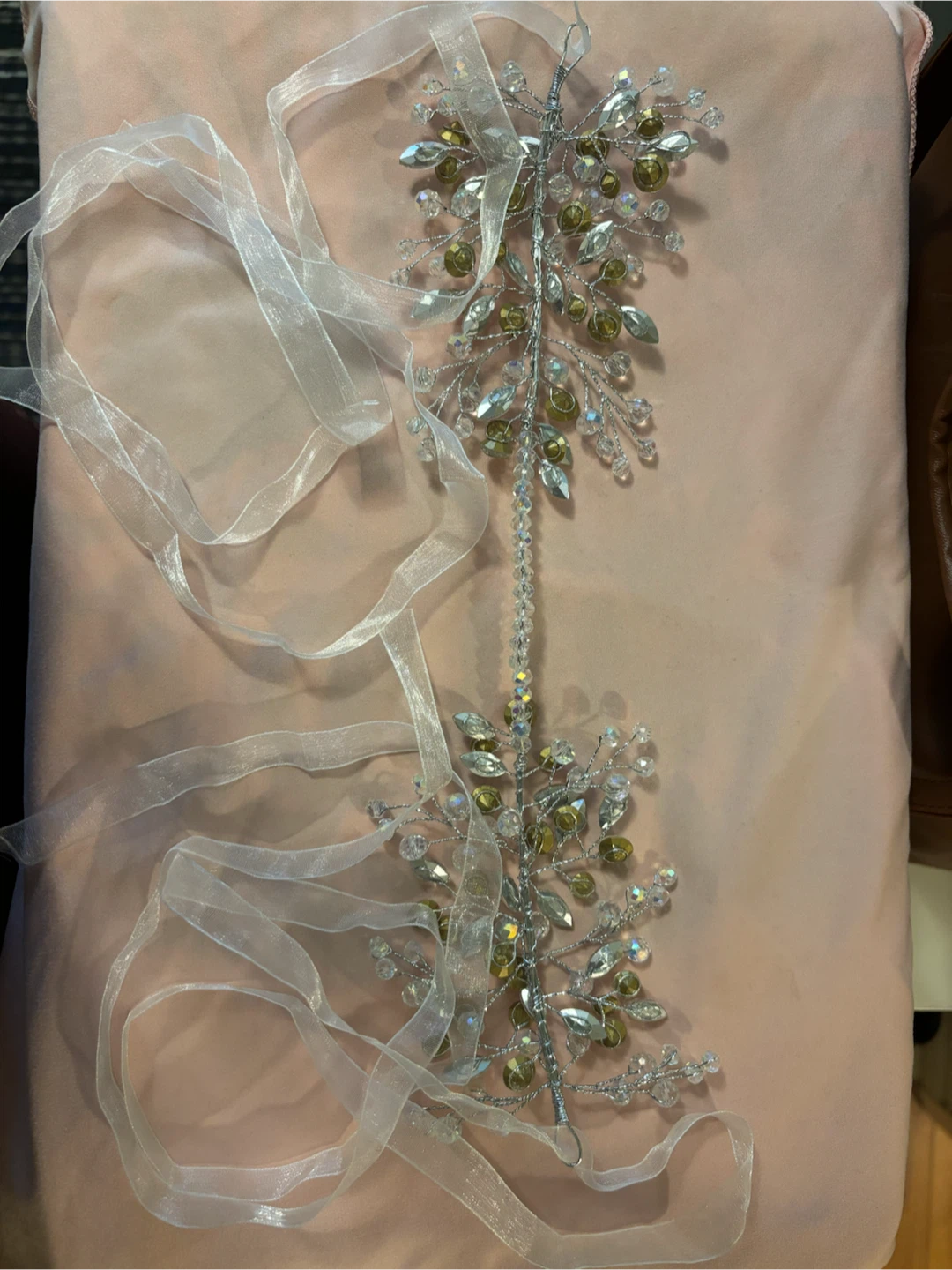Beaded Hair Vine with Ribbons - photo 3