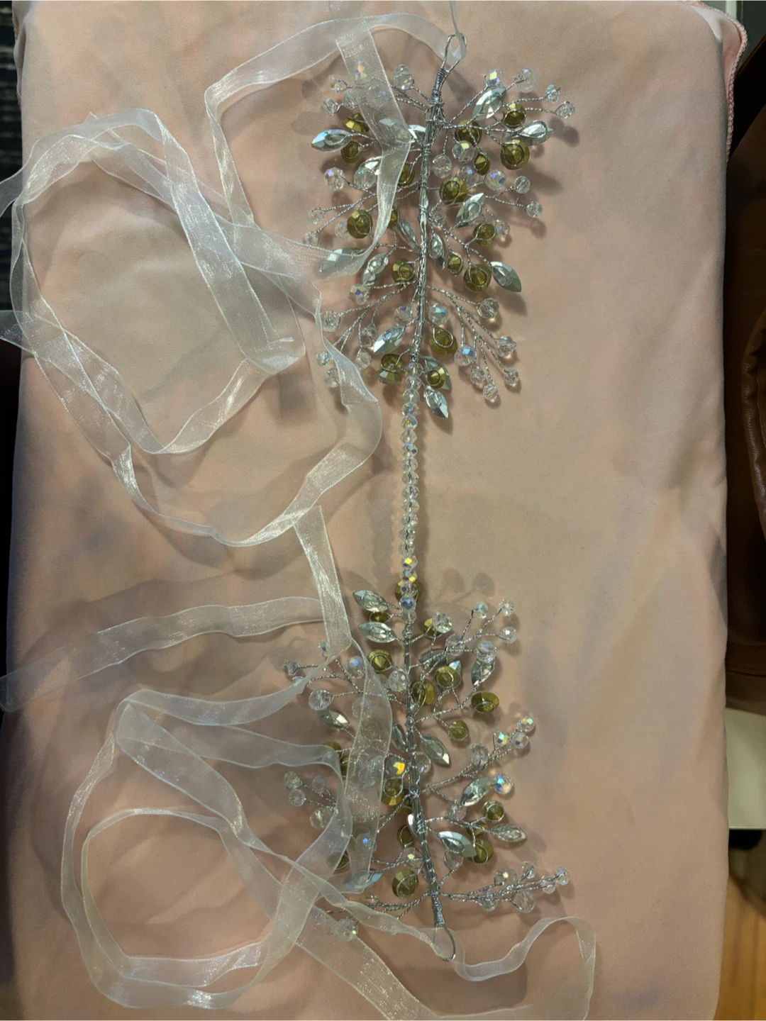 Beaded Hair Vine with Ribbons - photo 4