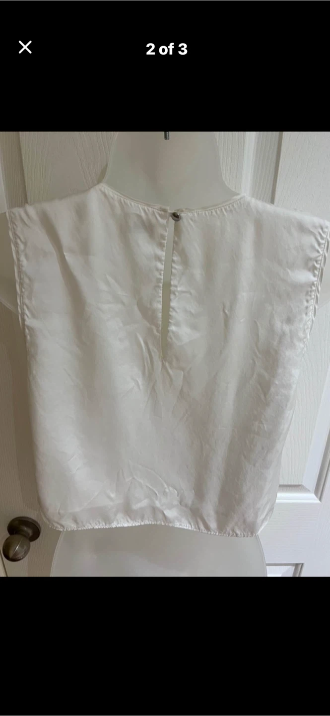 Wilfred White Sleeveless Top - photo 2