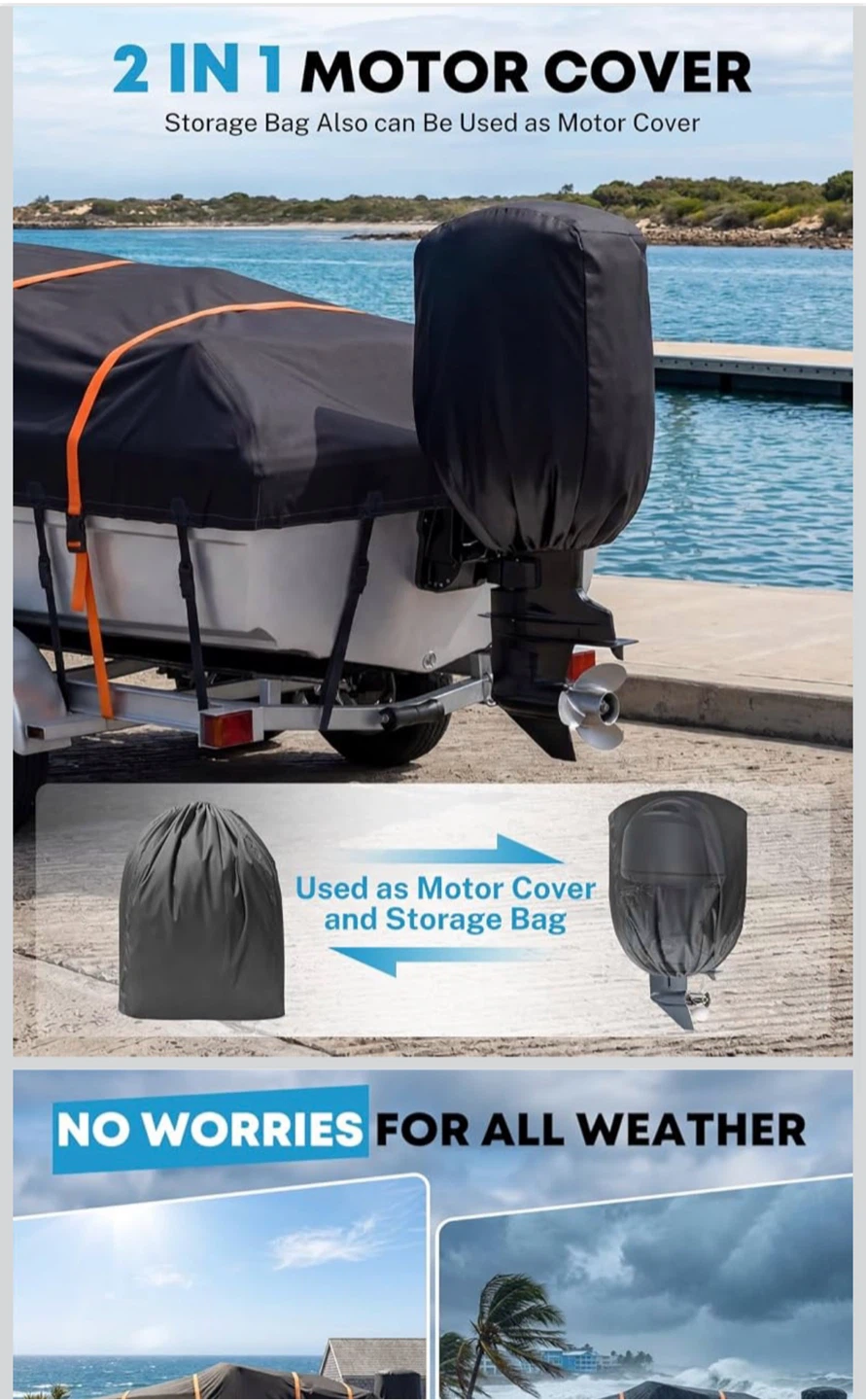 2-in-1 Motor Cover and Storage Bag - photo 2