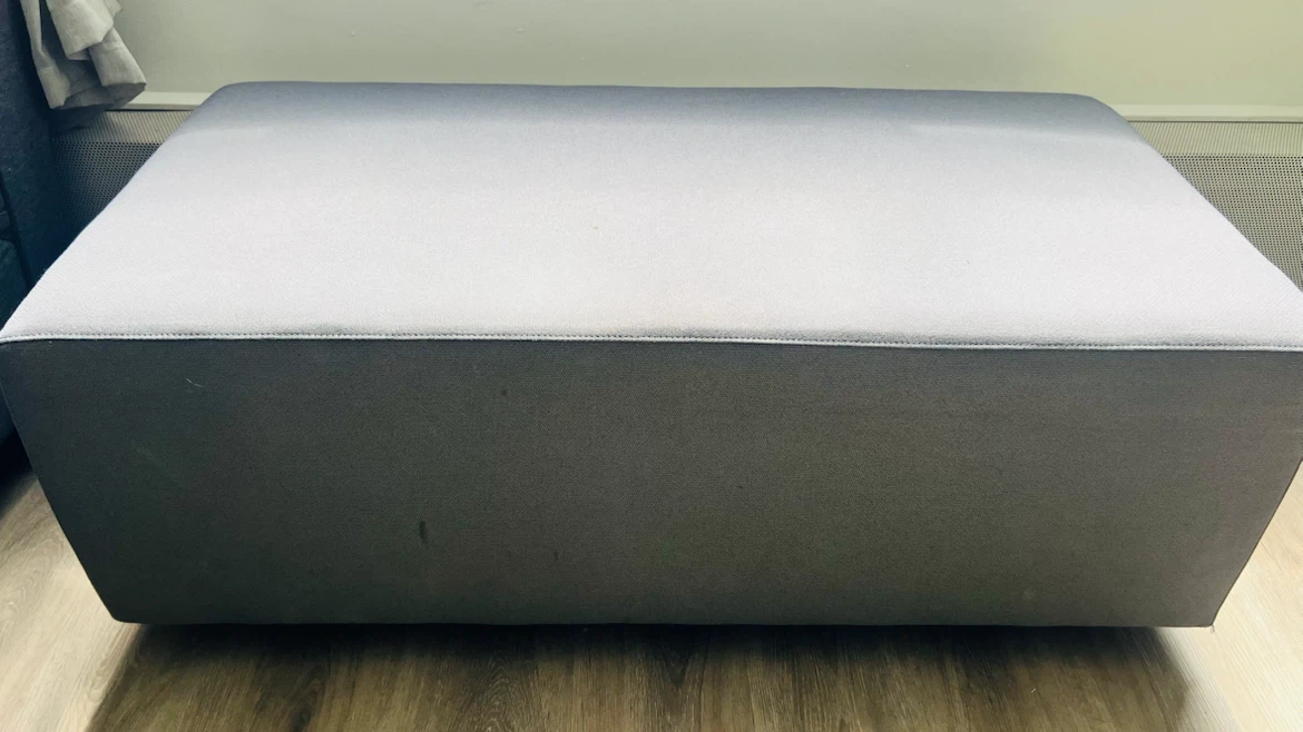 Large Grey Ottoman/Footstool