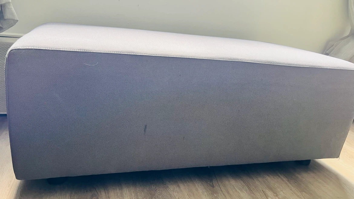 Large Grey Ottoman/Footstool - photo 5