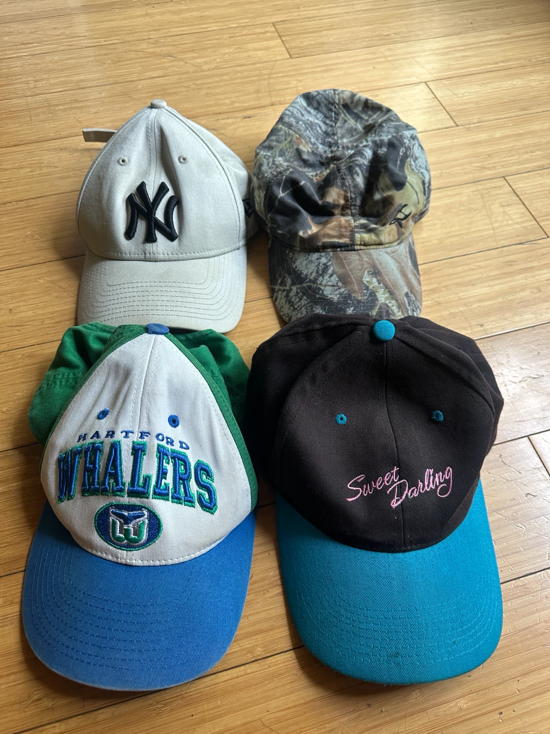 $10 VINTAGE HIPSTER T SHIRT CUTOFF BASEBALL HATS MEN MED LARGE - photo 3