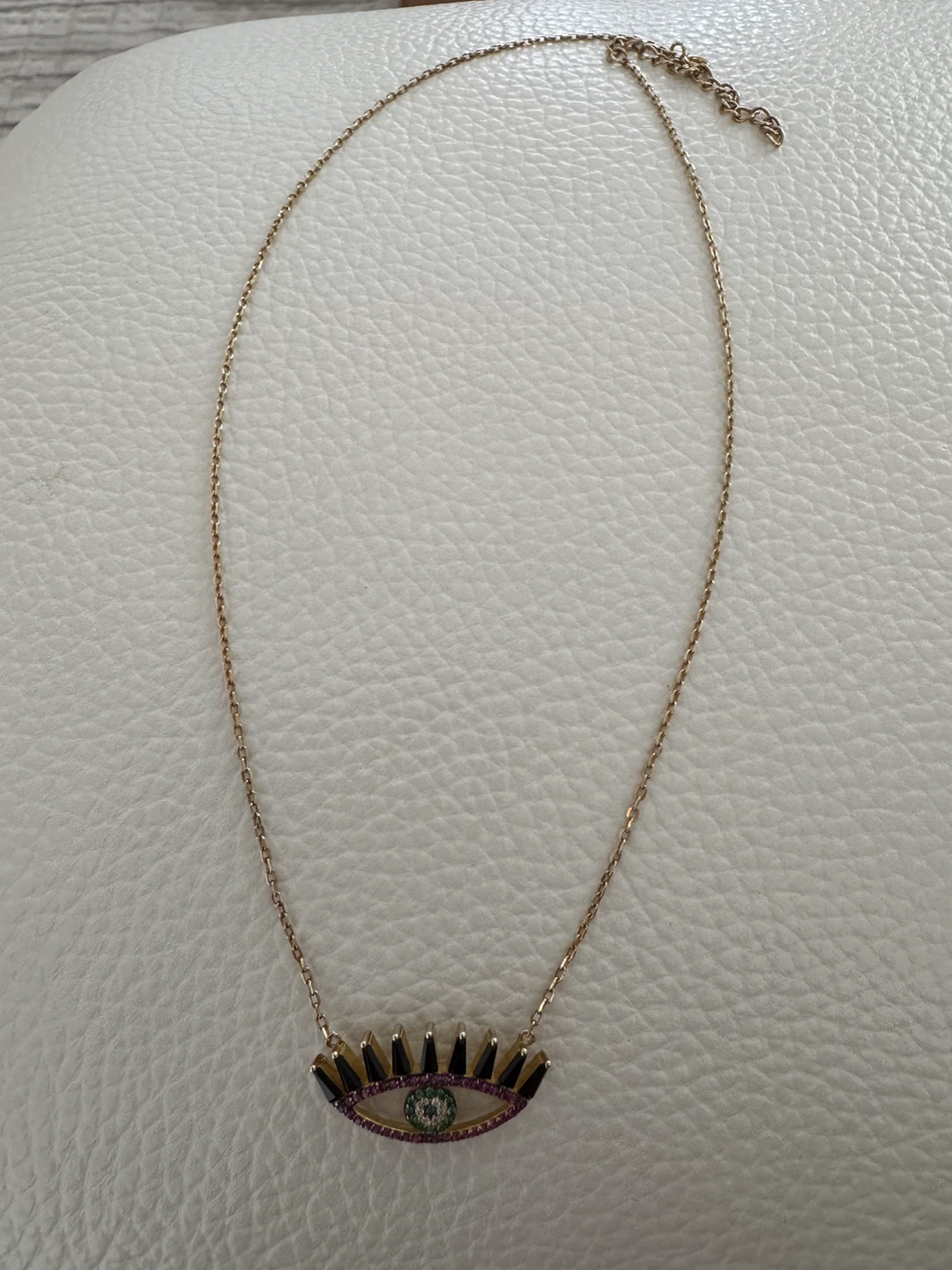 Evil eye necklace (coloured stones) - photo 5