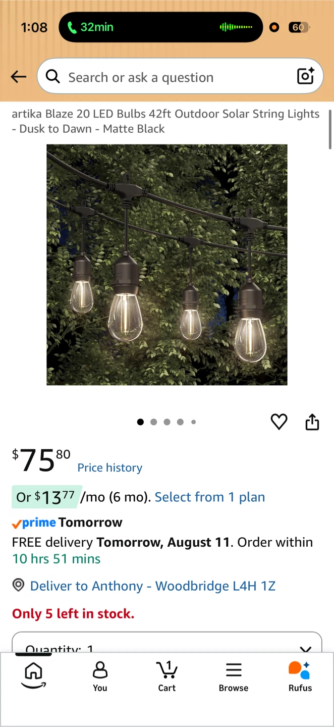 Arika Eclipse Solar String Lights - photo 4