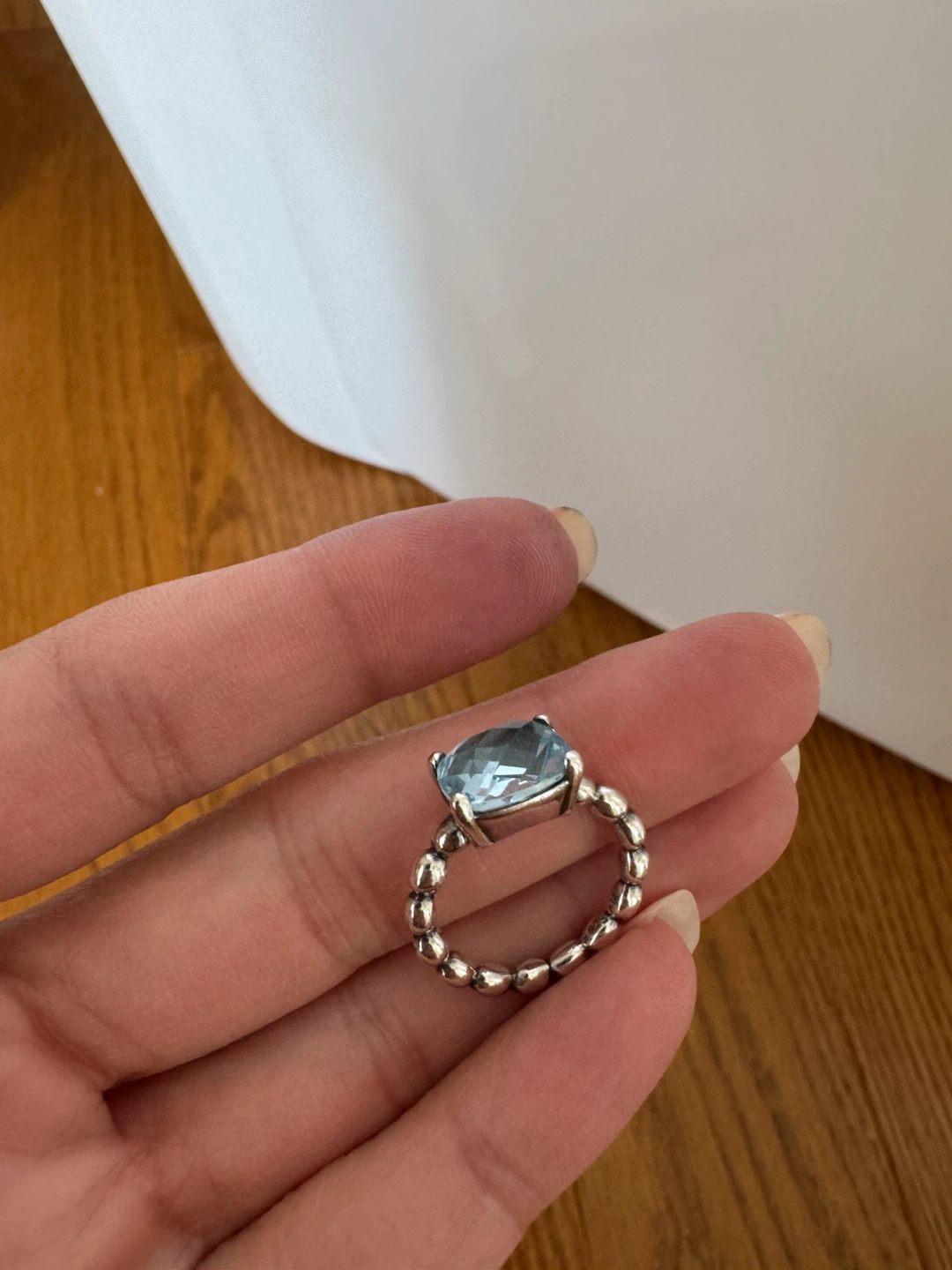 Pandora aquamarine ring - photo 3