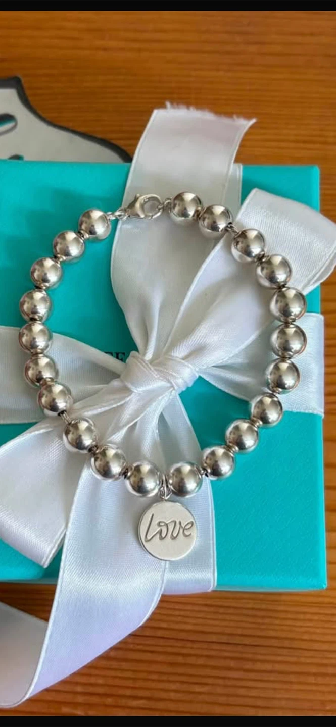 💯 Authentic Tiffany and Co. “LOVE” Bead Bracelet