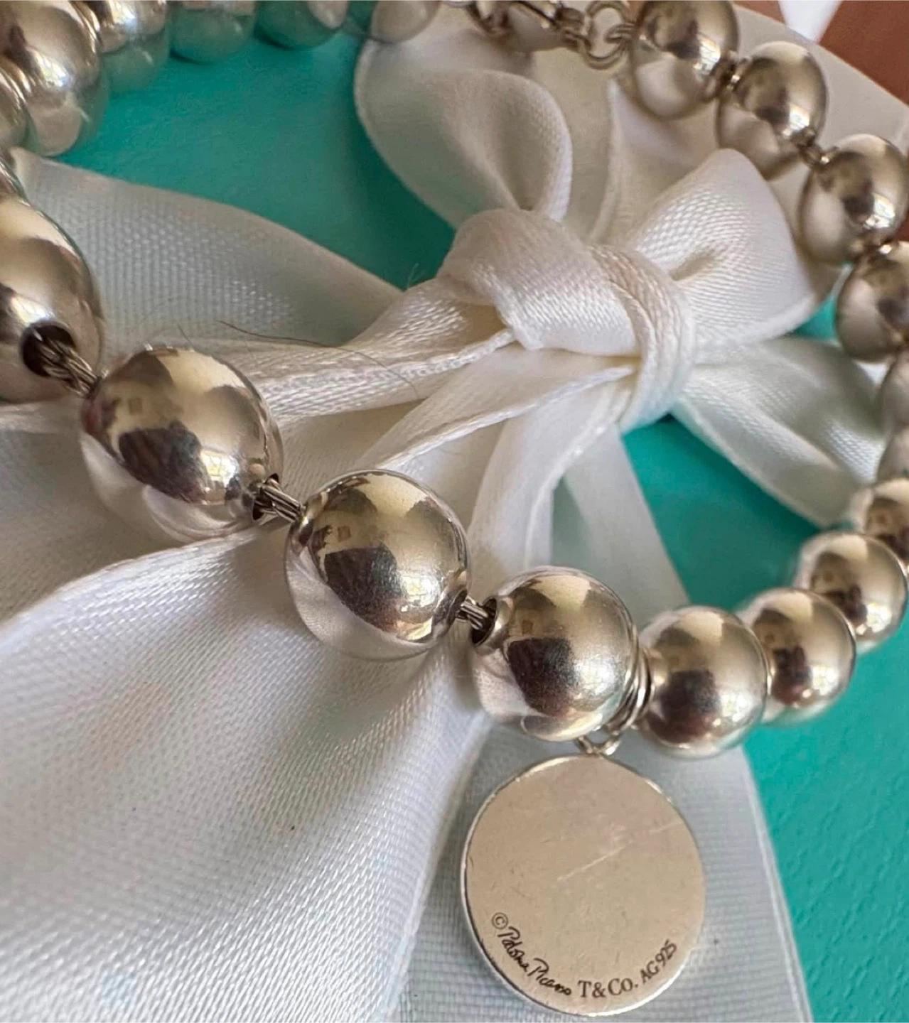 💯 Authentic Tiffany and Co. “LOVE” Bead Bracelet - photo 4