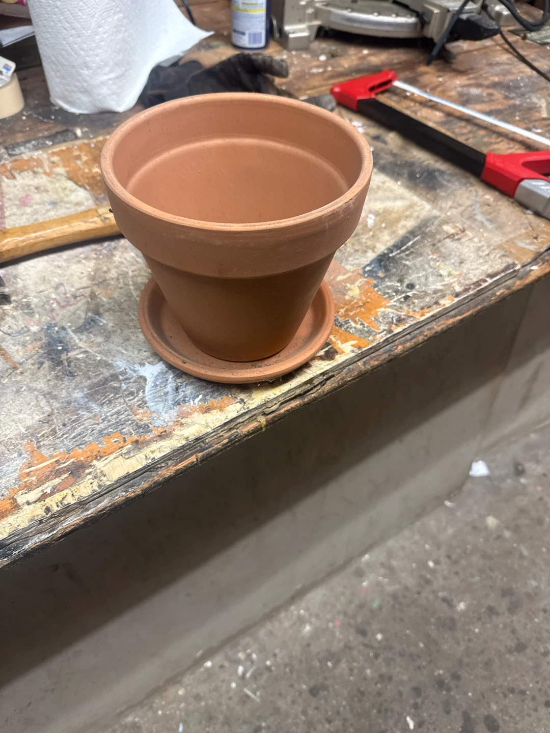 Terra Cotta Plant Pot with Saucer