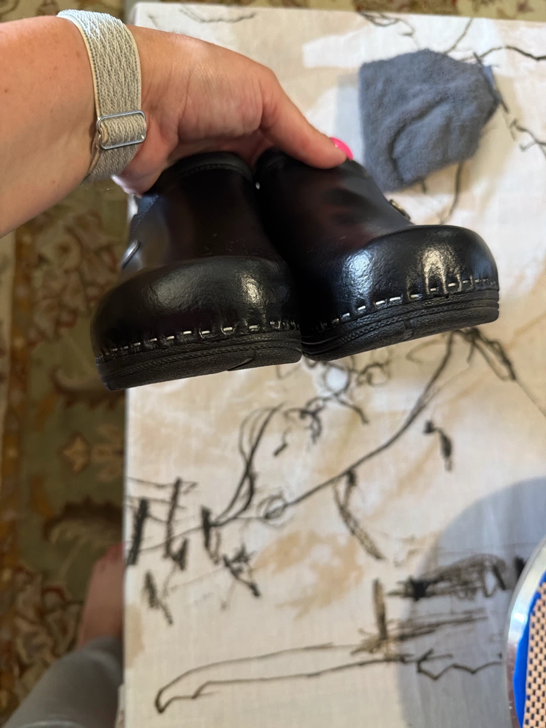 LEDI Anatomic Black Clogs - Size 41, US 10 - photo 4