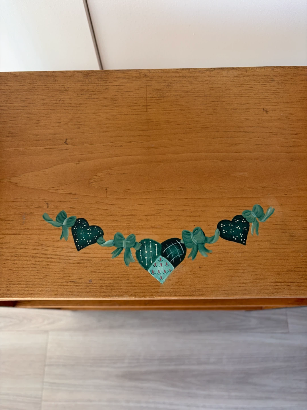 Wooden Shelf with Heart Cutouts - photo 2
