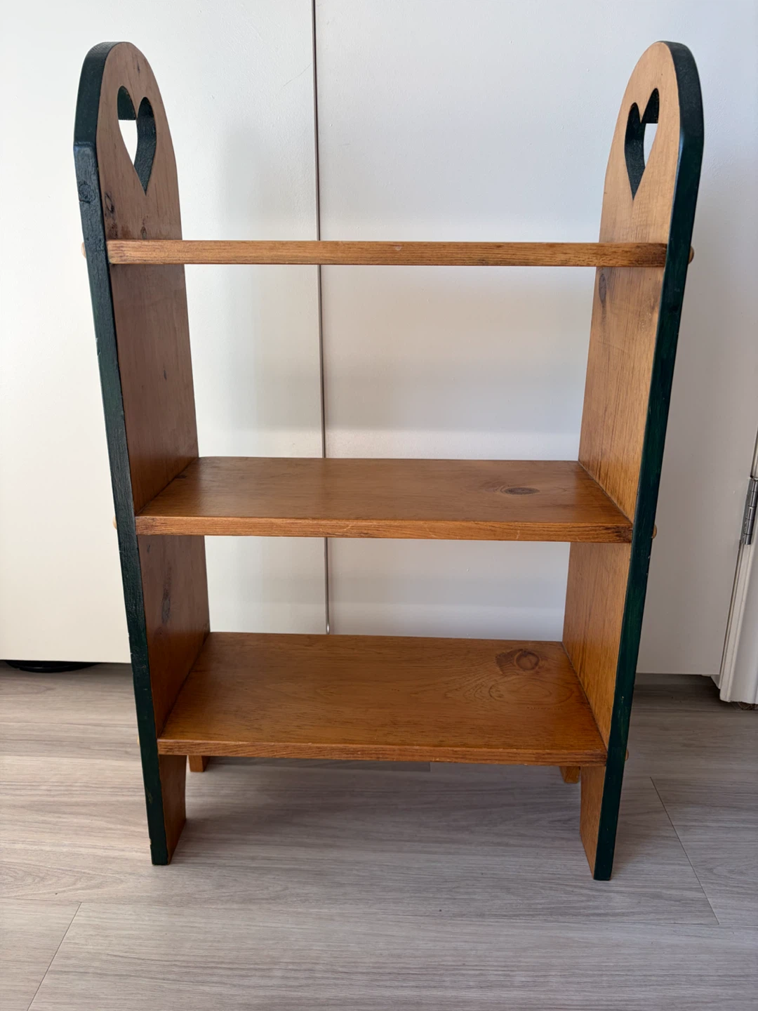 Wooden Shelf with Heart Cutouts - photo 4