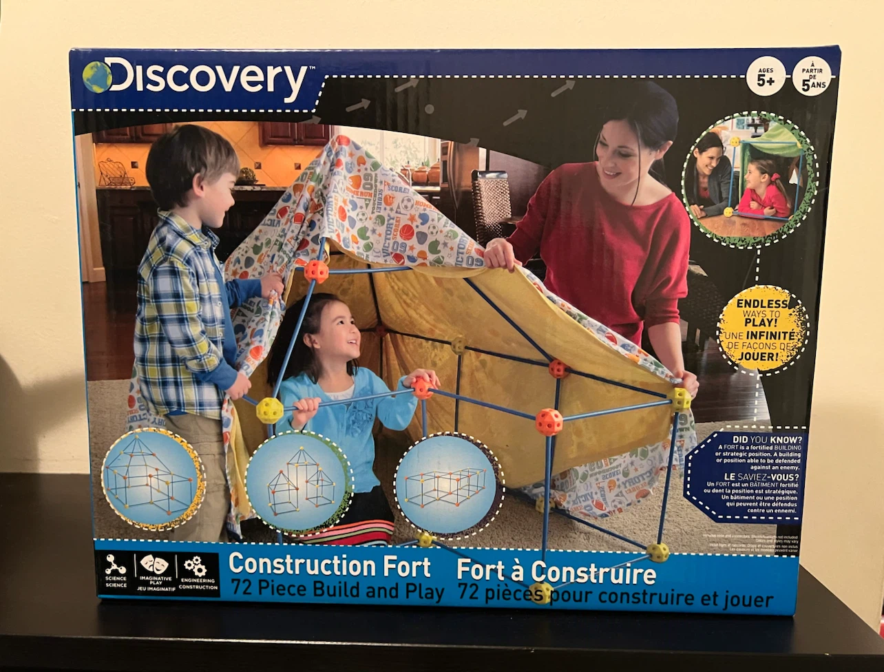 Discovery Construction Fort 72 Piece Build and Play