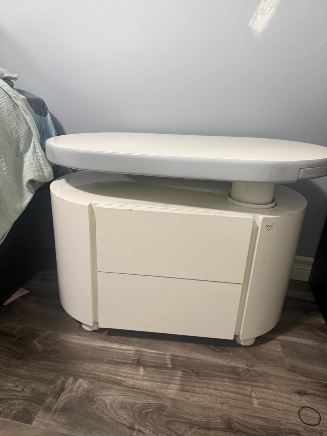 Two White Nightstand with Two Drawers - photo 3