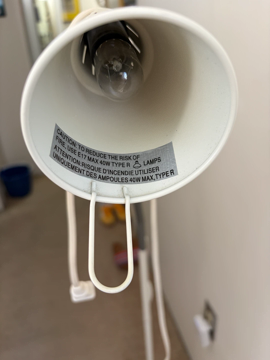 IKEA White Floor Lamp with Adjustable Neck - photo 2