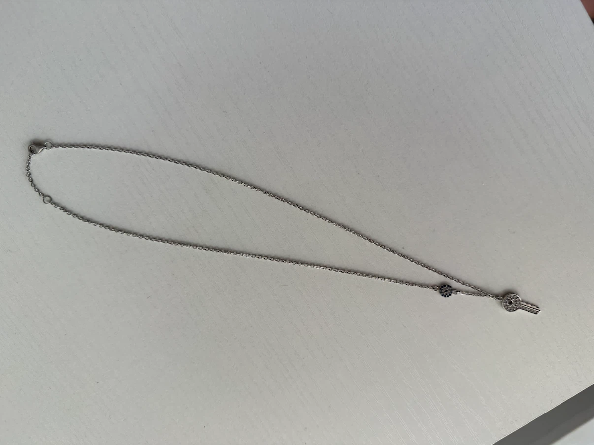 925 Silver Key Necklace - photo 2