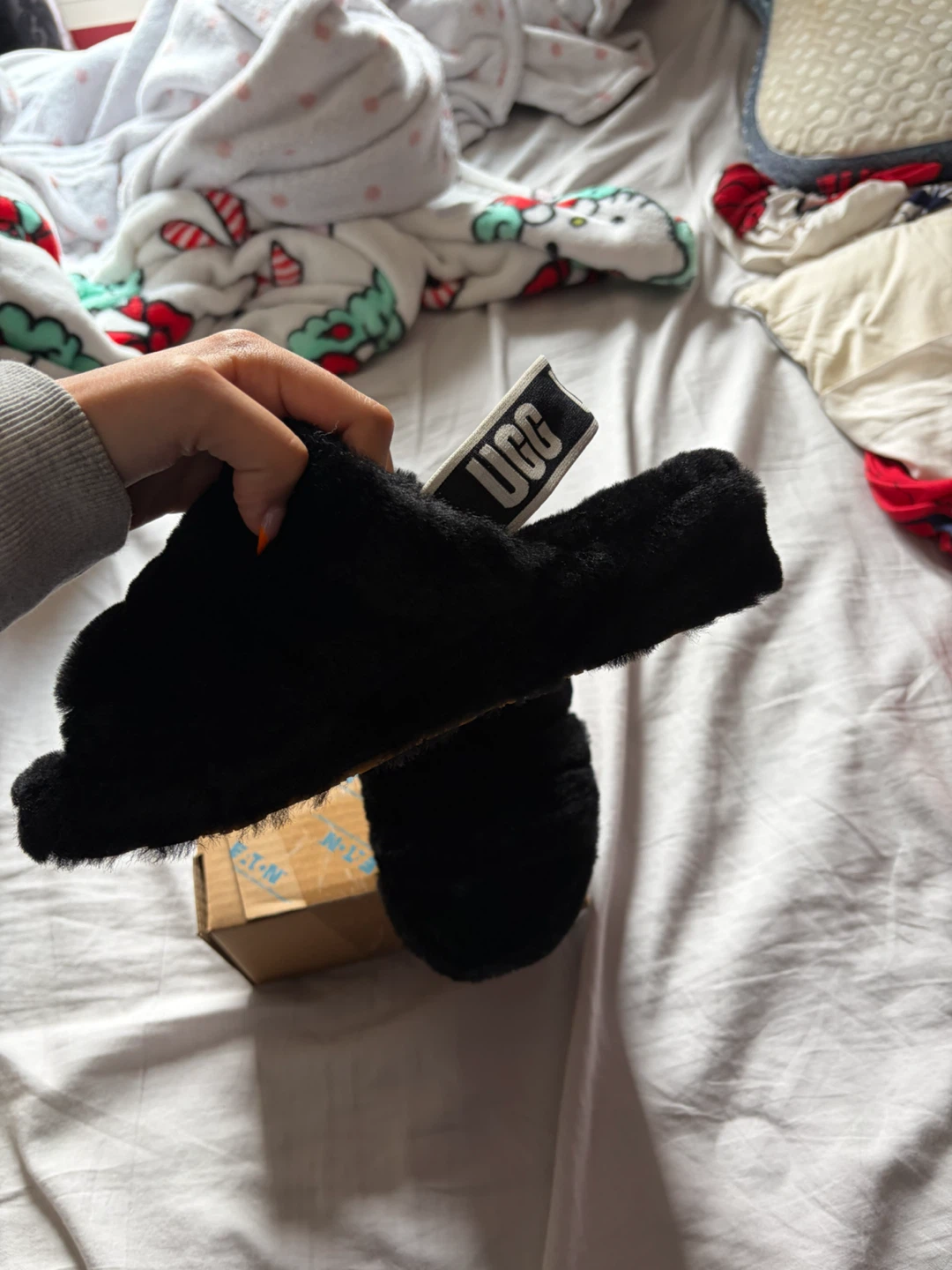 UGG Fluff Yeah Slide Sandals Black - photo 2