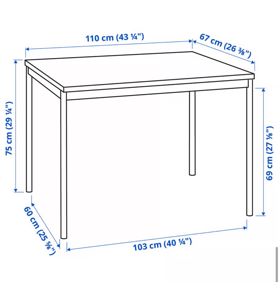 IKEA SANDSBERG table black - photo 3