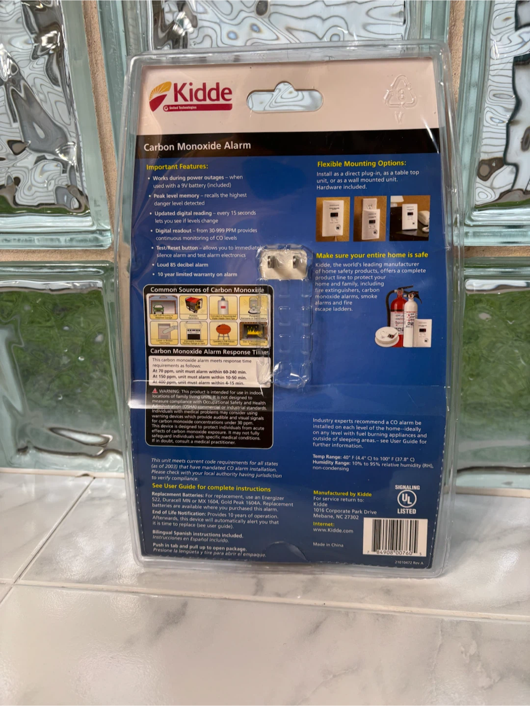 Kidde Dual Power Digital Display Carbon Monoxide Alarm - photo 2