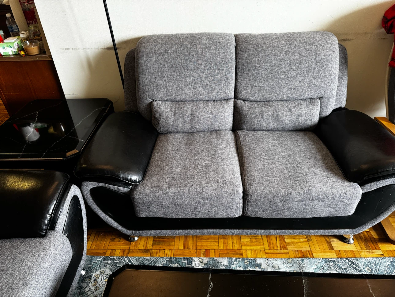 Modern 3-Piece Loveseat, Armchair, Coffee Table and side table - photo 3