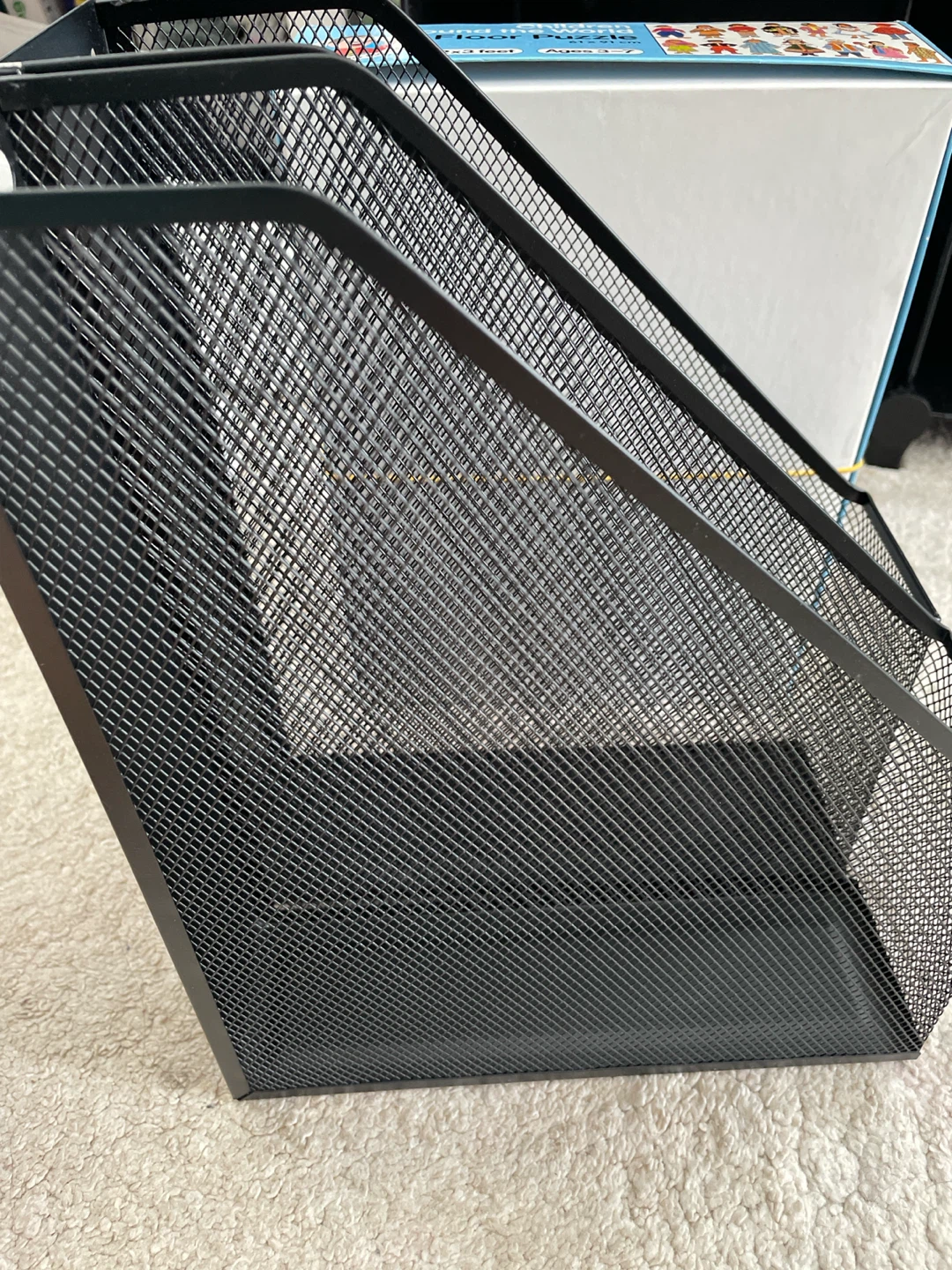 Black Mesh Magazine Holder - 2 Tier