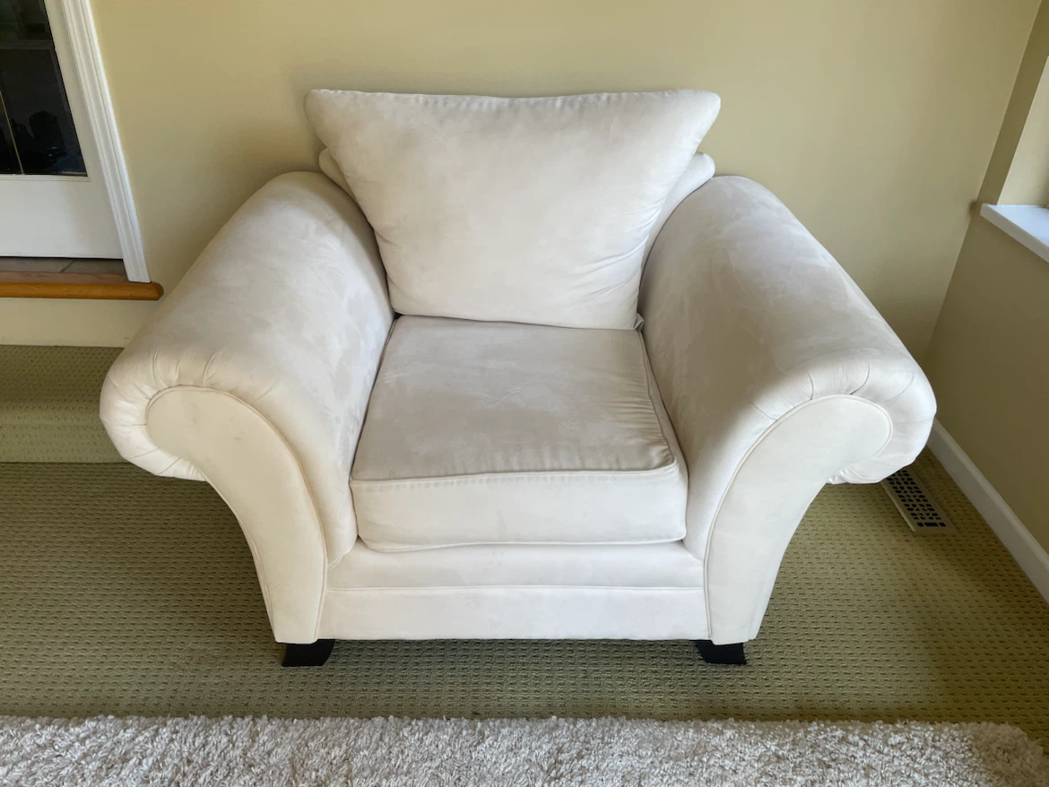 Cream Loveseat and Armchair Set - photo 2