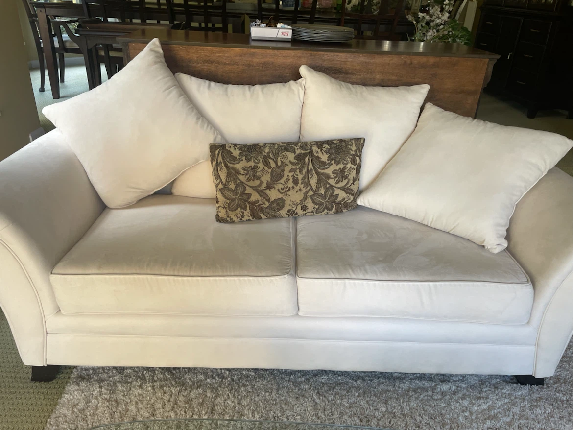 Cream Loveseat and Armchair Set - photo 3