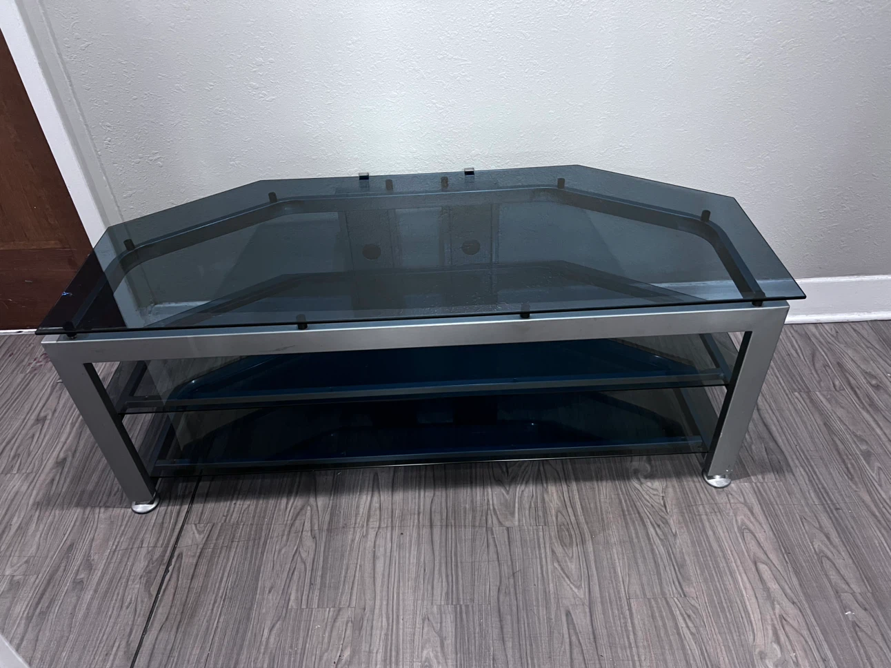 3-Tier Glass TV Stand - photo 2