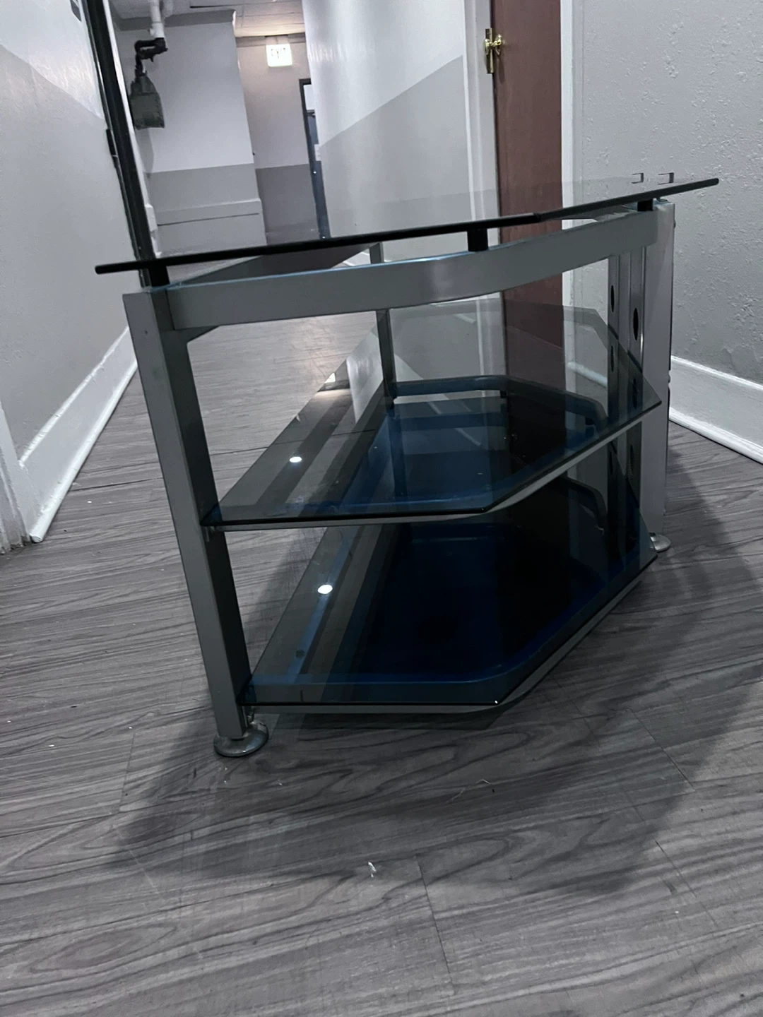 3-Tier Glass TV Stand - photo 3