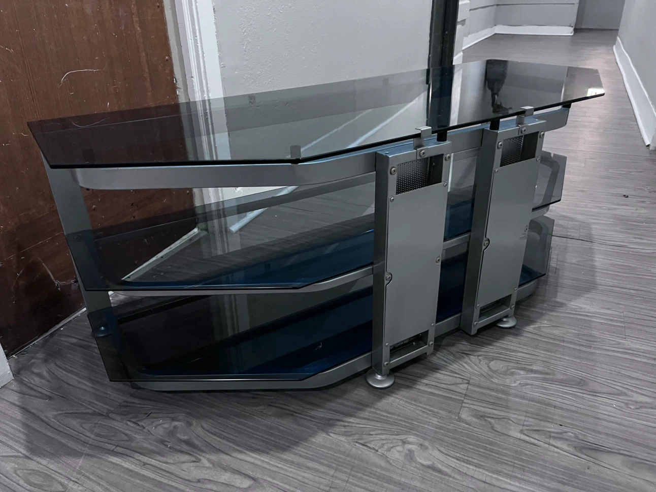 3-Tier Glass TV Stand - photo 4
