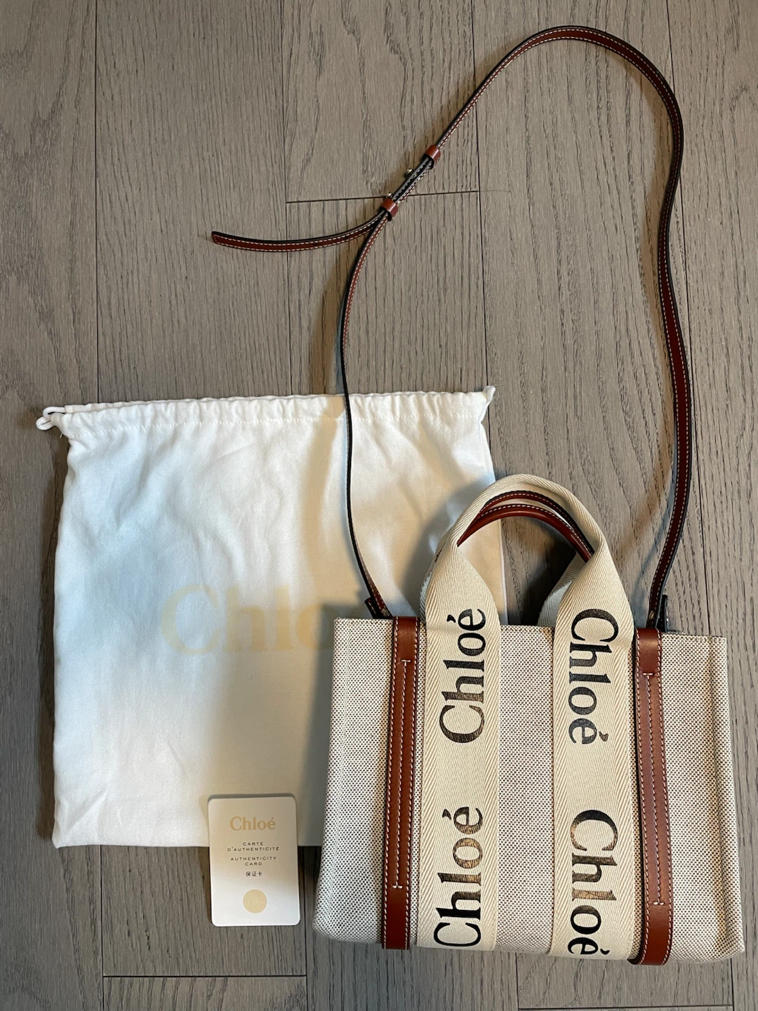 Chloe Woody Tote Bag Small