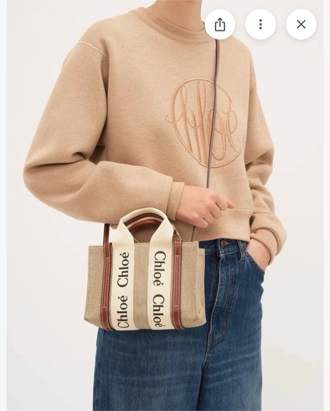 Chloe Woody Tote Bag Small - photo 3
