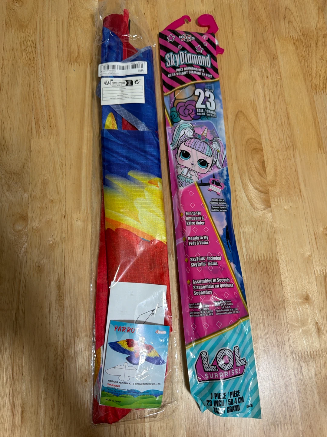 LOL Surprise! Sky Diamond Kite and parrot kite