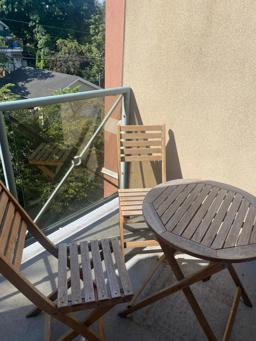 Wooden Bistro Set - Table and Two Chairs - photo 3