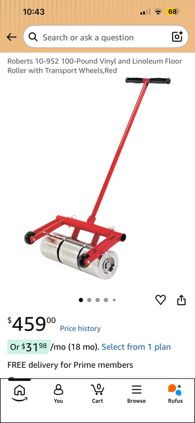 Roberts 10-952 100-Pound Floor Roller - photo 3