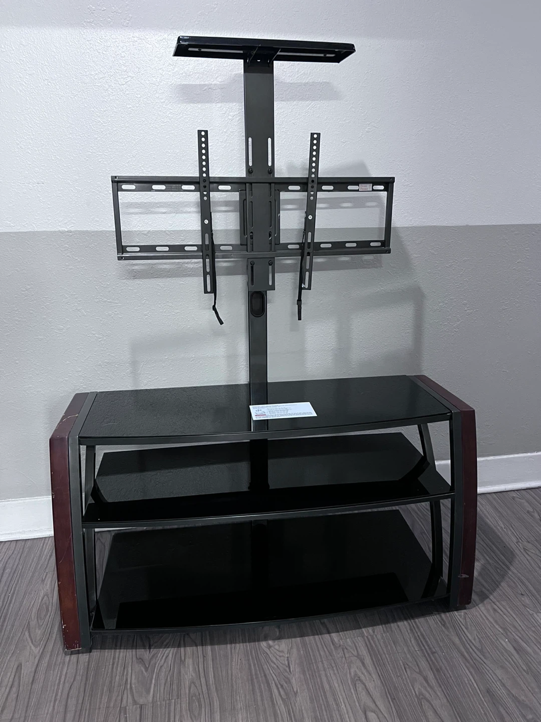Glass TV Stand with Mount