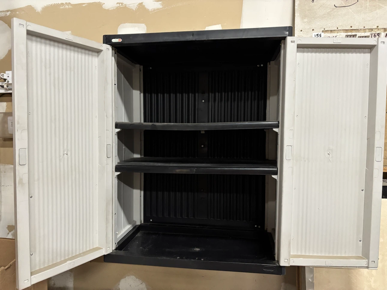 Plastic Storage Cabinet with Doors - photo 2