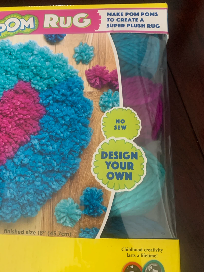 New in box- Creativity for Kids Pom Pom Rug Craft Kit - photo 3