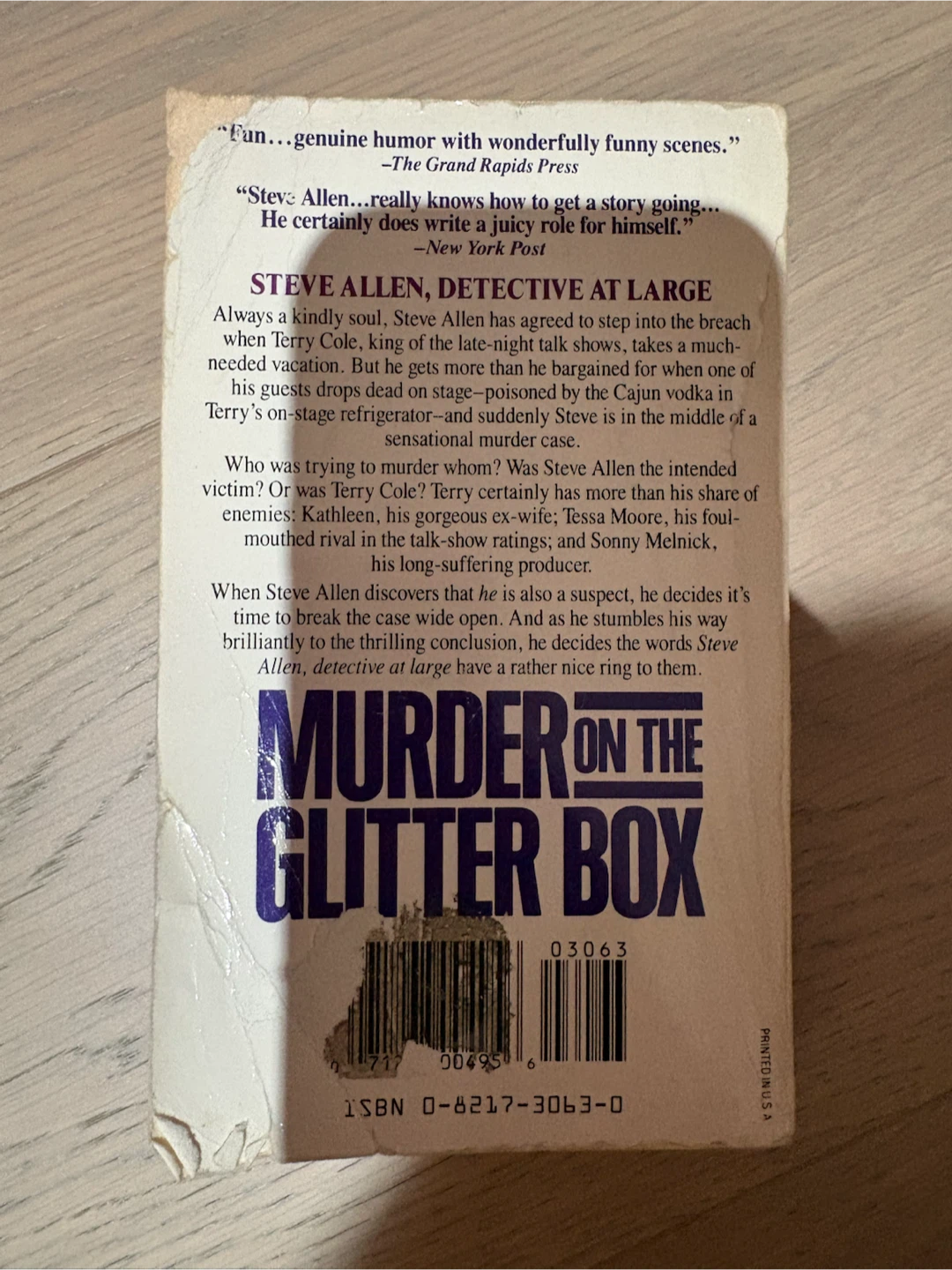 Steve Allen, Detective at Large: Murder on the Glitter Box Book - photo 2