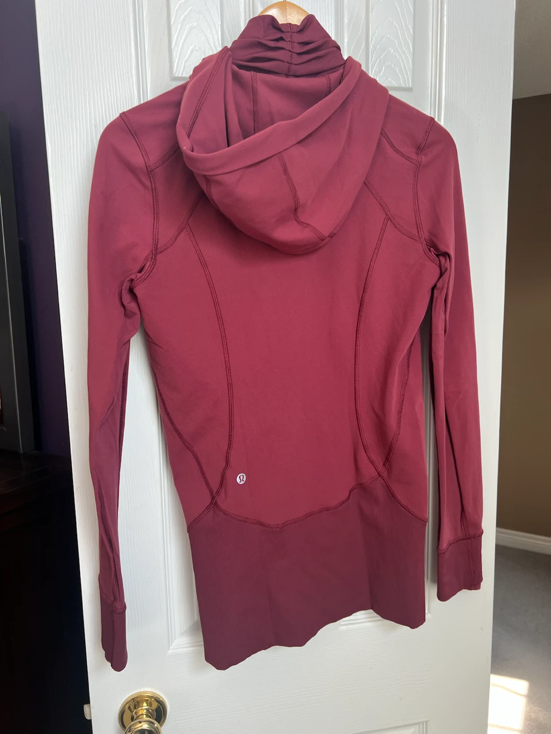 Lululemon Hoodie Full Zip Burgundy Size 8 - photo 2