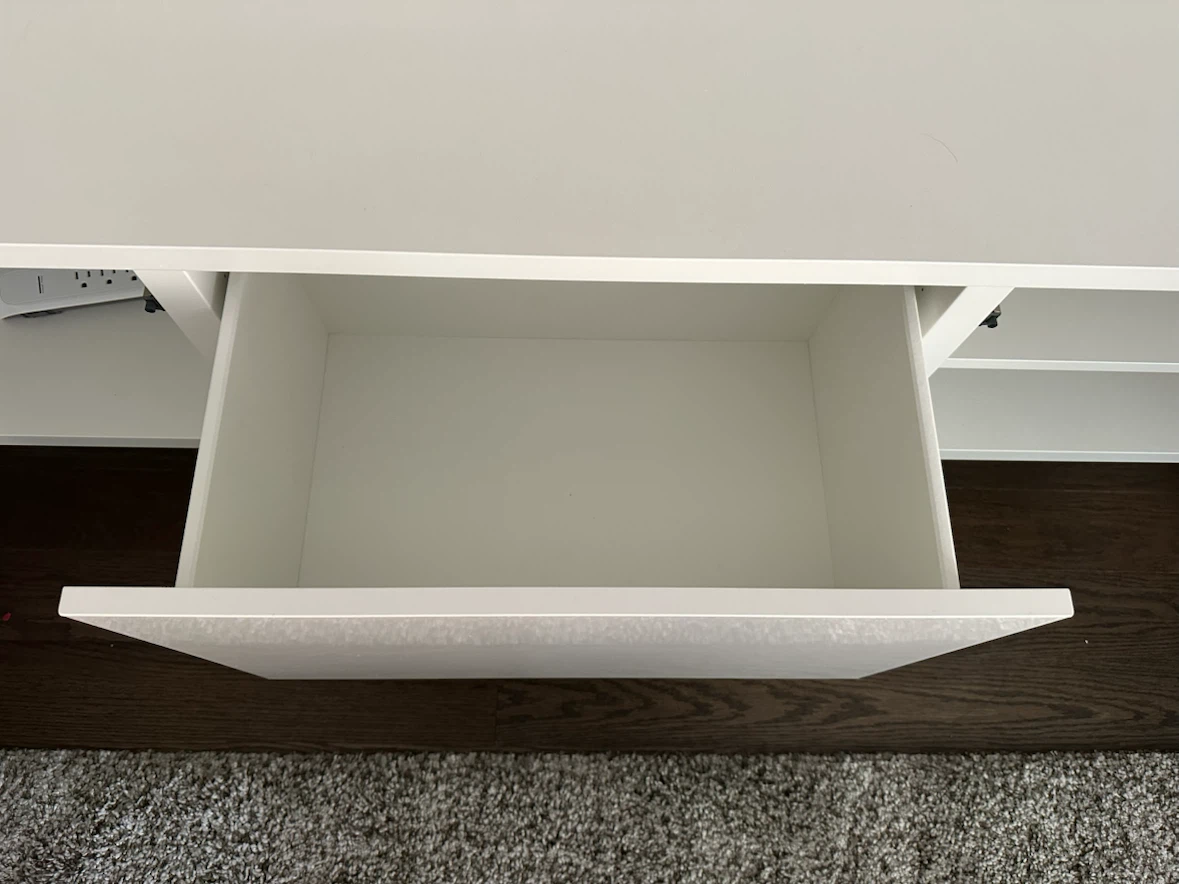 White Floating Media Console - photo 4