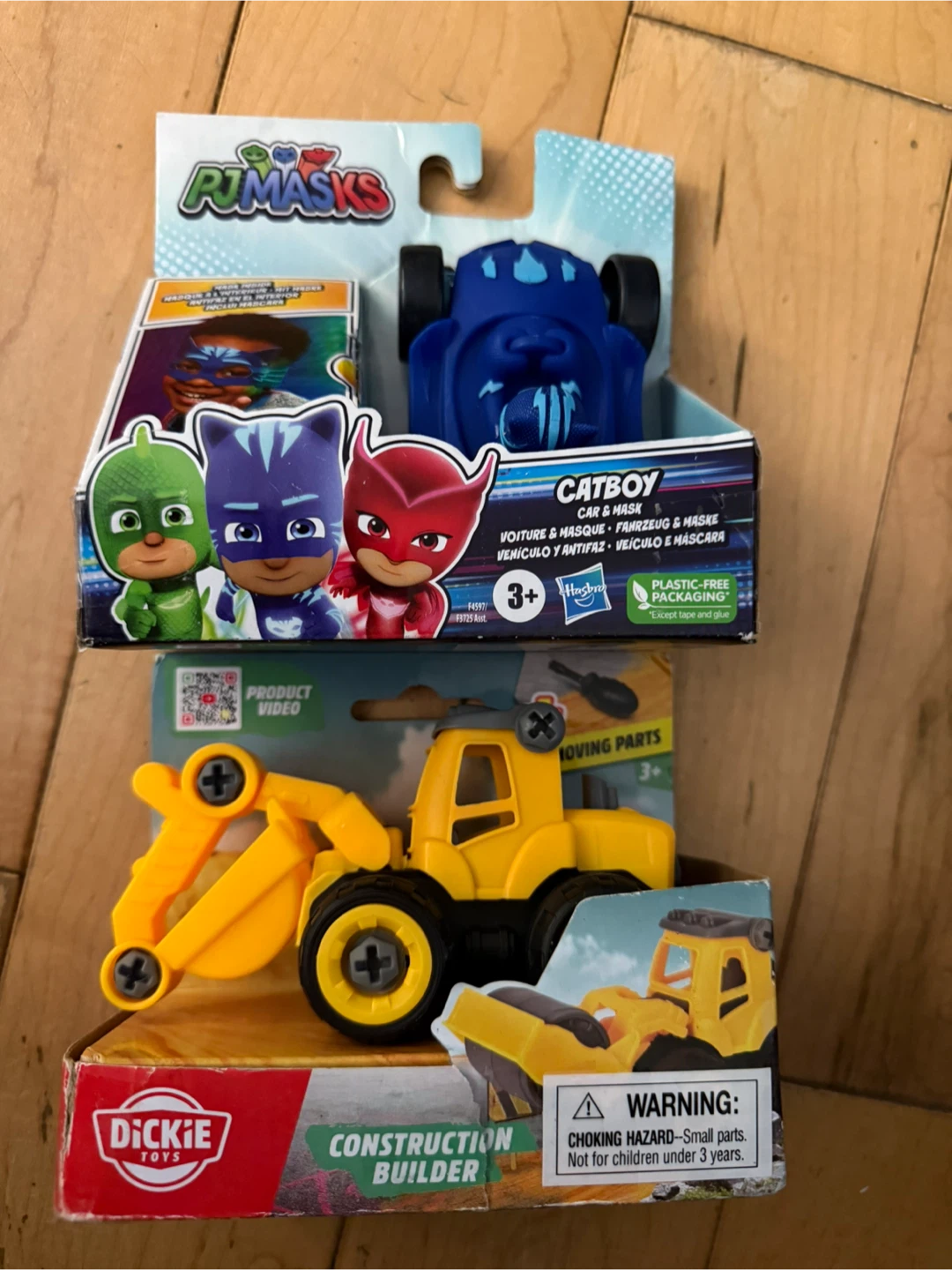 PJ Masks Catboy Car & Mask and Dickie Construction Builder lot