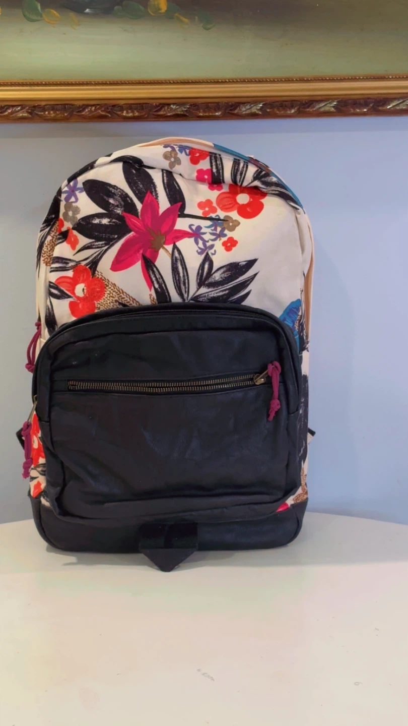 Backpack and Lunch Bag Set - Floral Print