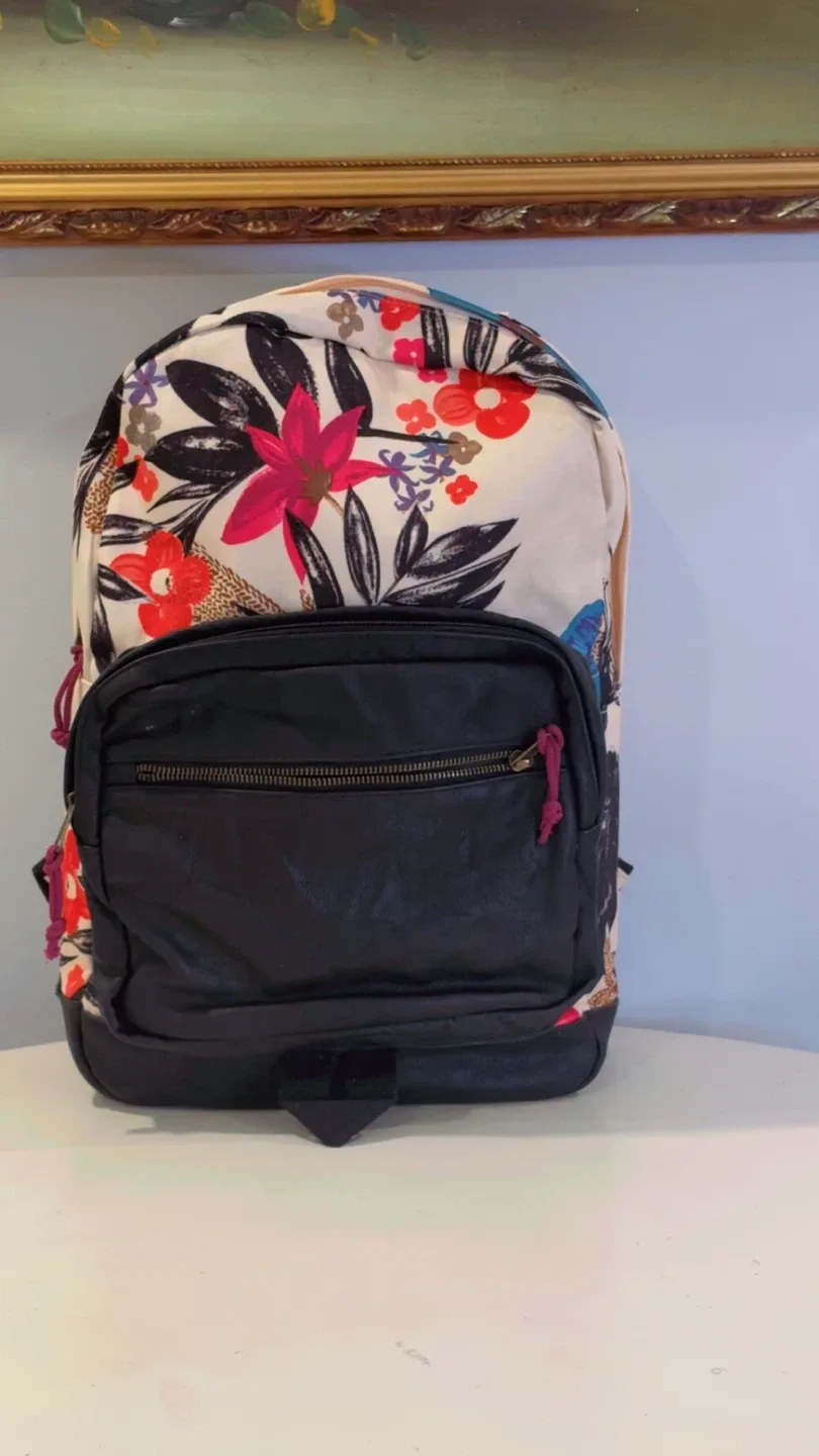 Backpack and Lunch Bag Set - Floral Print